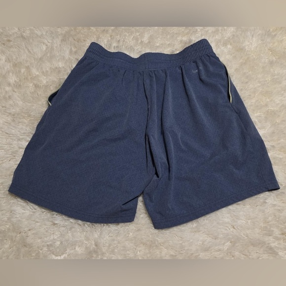 Adidas Blue Flat Front Shorts with Elastic Waistband Size Medium EUC - Picture 6 of 6